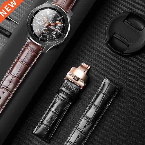 Leather WatchBand for Samsung Galaxy Watch 3 Active 2 Gear
