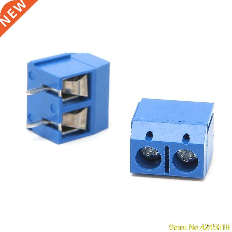 100 Pcs 2 Pin Screw PCB Terminal Block Connector 5mm Pitch