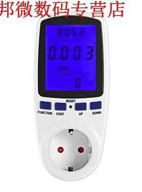 EU Plug 230 V 50Hz Backlght LCD Dsplay Watt Hudge Voltag