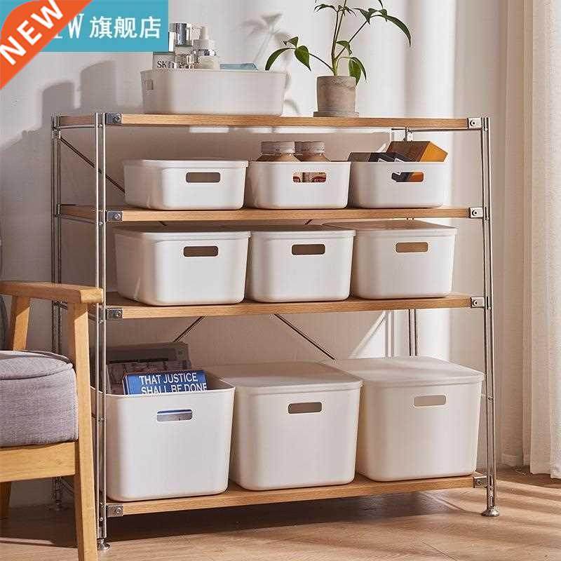 Storage Bins With Lids Versatile Plastic Closet Shelf Organi