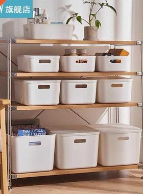 Storage Bins With Lids Versatile Plastic Closet Shelf Organi