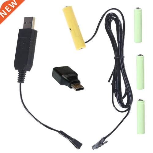 Reuse AAA Dummy Batteries Detachable USB/Type C Power Supply