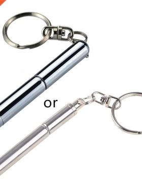 Portable Stainless Steel Telescopic Ballpoint Pen Metal Key