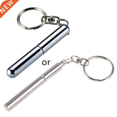 Portable Stainless Steel Telescopic Ballpoint Pen Metal Key