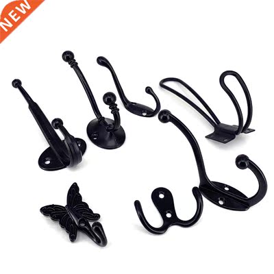 1PC Black Wall Door Coat Hook clothes Robe Hanger hat Hanger
