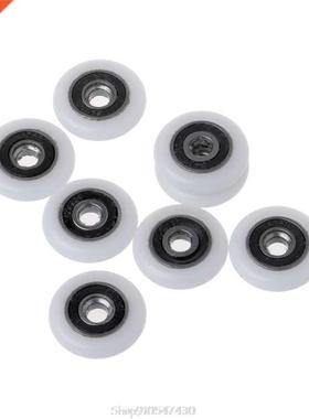8 Pcs Shower Door Runner Rollers Wheels Pulleys Replacement