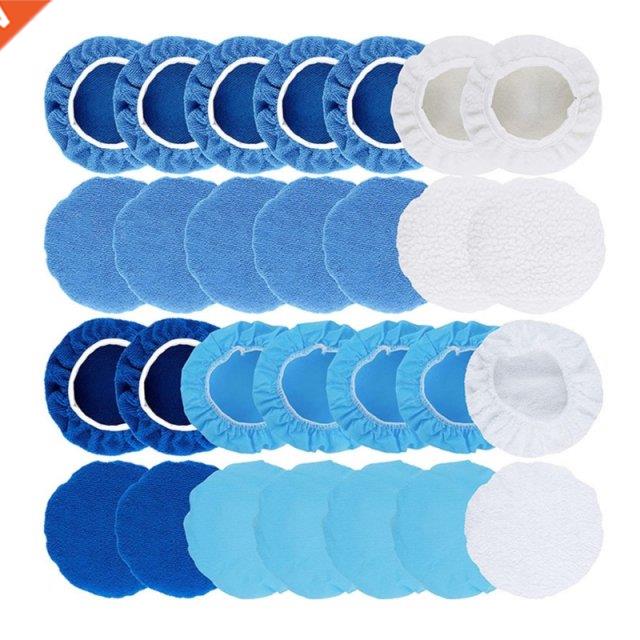 Durable 28x/Pack Polishing Waxing Set Waxer Bonnet Pads 5
