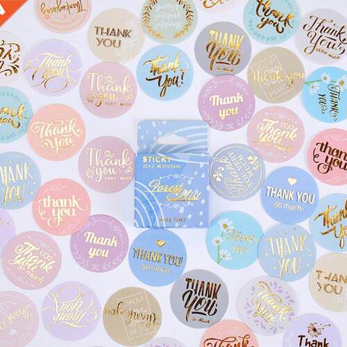 46pcs Gift Sealing Sticker Thank you stickers 8 Design Decor