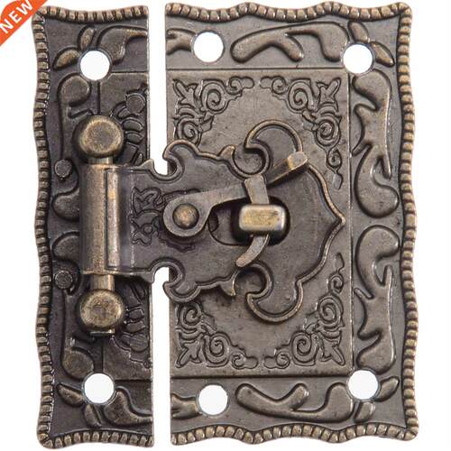 1pcs Iron Antique Jewelry Wooden Box Decorative Latch Hasp L