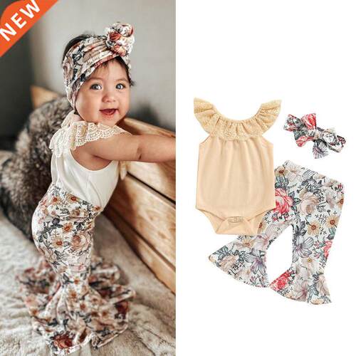 FOCUSNORM 3pcs Toddler Baby Grls Cute Clothes Sets 0-18M La