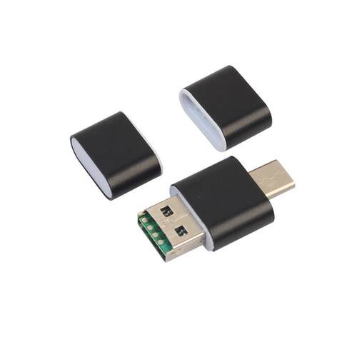 2018 OTG Type C To USB 2.0 Micro SD TF Card Rea Adapter F