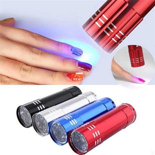 Nail Dryer Mini 9 LED Lights Flashlight UV Lamp Portable