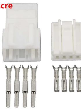 4 Pin male and female harness car connector plug with termin
