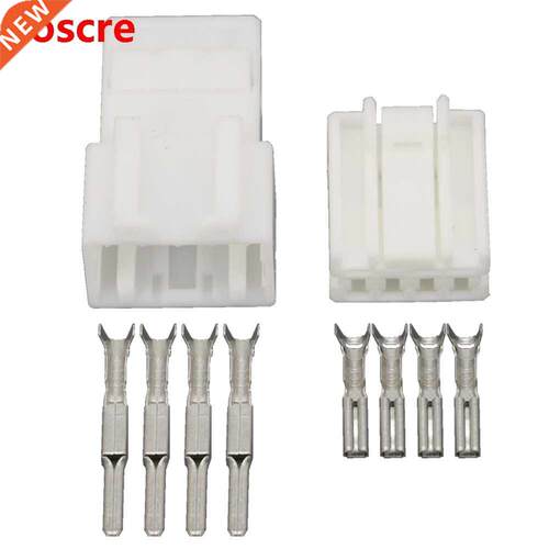 4 Pin male and female harness car connector plug with termin