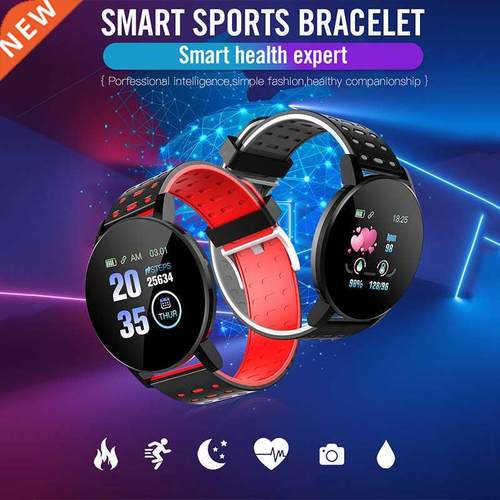 2022 New 119Plus Smart Watch Men Blood Pressure Smartwatch W