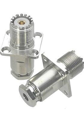 10Pcs Connector UHF SO239 Female Jack 4-Holes Flange Clamp R