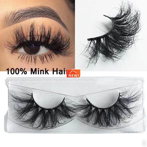 100% maquiagem long 25mm lashes 3D Mink Eyelashes Natural