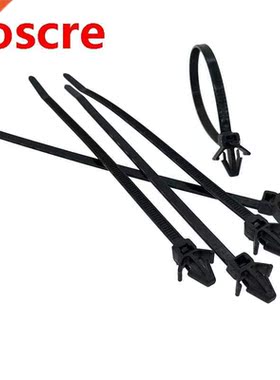 500PCS Cars Mount Wire Tie Clip Releasable black Nylon Tie W