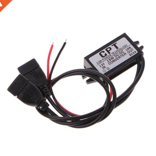 DC Converter 12V To 5V A Double 2 USB To Auto Power Regulat