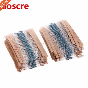 2600 Pcs 130 Values 1/4W 0.25W 1% Metal Film Resistors Assor