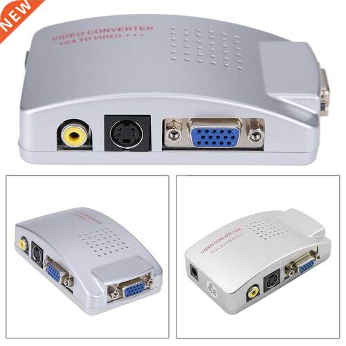 NTSC PAL VGA to TV AV RCA Signal Adapter LCD Out Converter V
