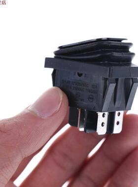 Noir étanche DPST 4PIN ON/OFF bateau interrupteur &ag