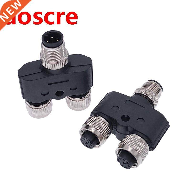 1pcs Waterproof aviation connector M12  male to female plug