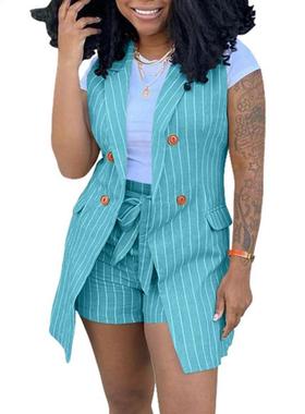 Two Piece Shorts Set New Summer Women Vest Suits Sleeveless