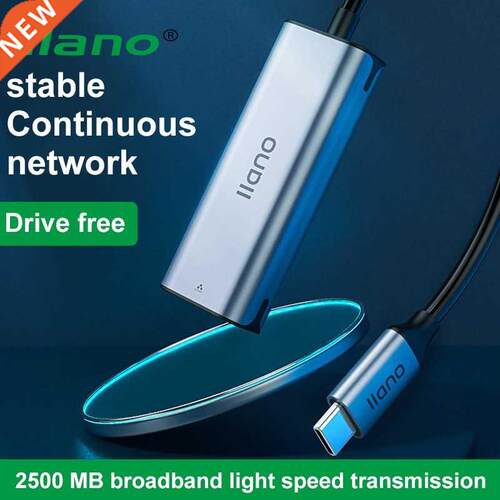 Wired 2500M USB C 2.5G Externl Network Crd Type C To RJ45