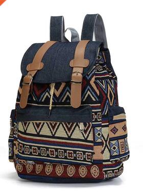 High Quality Women Vintage Backpack Ethnic Backpacks Bohemi