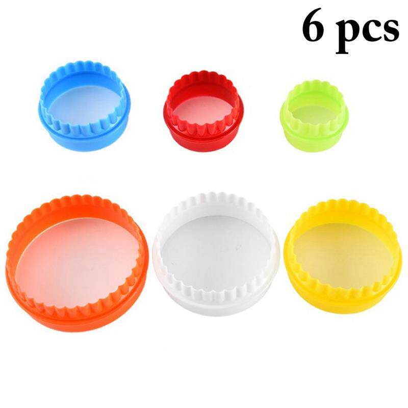 6pcs Cookie Cutter Circle Cake Mold Plastic Cookie Cutter Mo