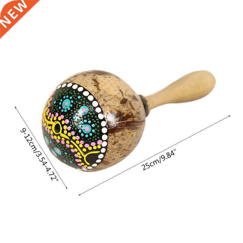 Coconut Shell Sand Hammer Shaker Gourd Kashaka Indonesia Sha