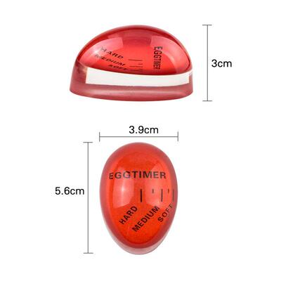 Color Changing Egg Timer Cooking Resin Material Perfect Boil