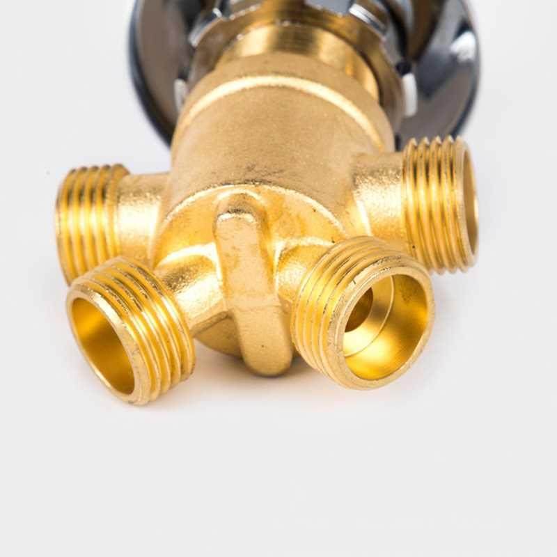 Solid Brass Chrome Finish Bathtub Hot & Cold Water Contr