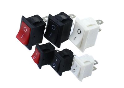 Rocker Switch 10x15mm /15x21mm SPST 2Pin  KCD11 KCD1  Snap-i