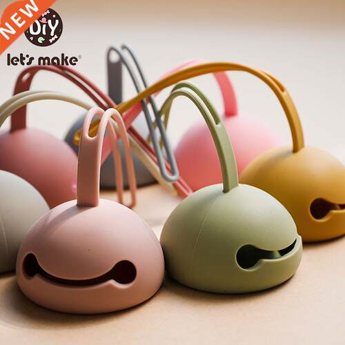 let's make food Silicone Pacifier Holder Easy to Clean S