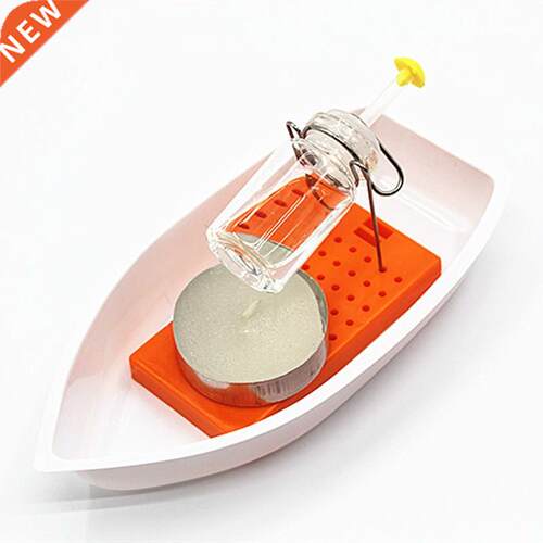 Classic Heat Steam Candle Powered Speed Boat Toy Handmade S