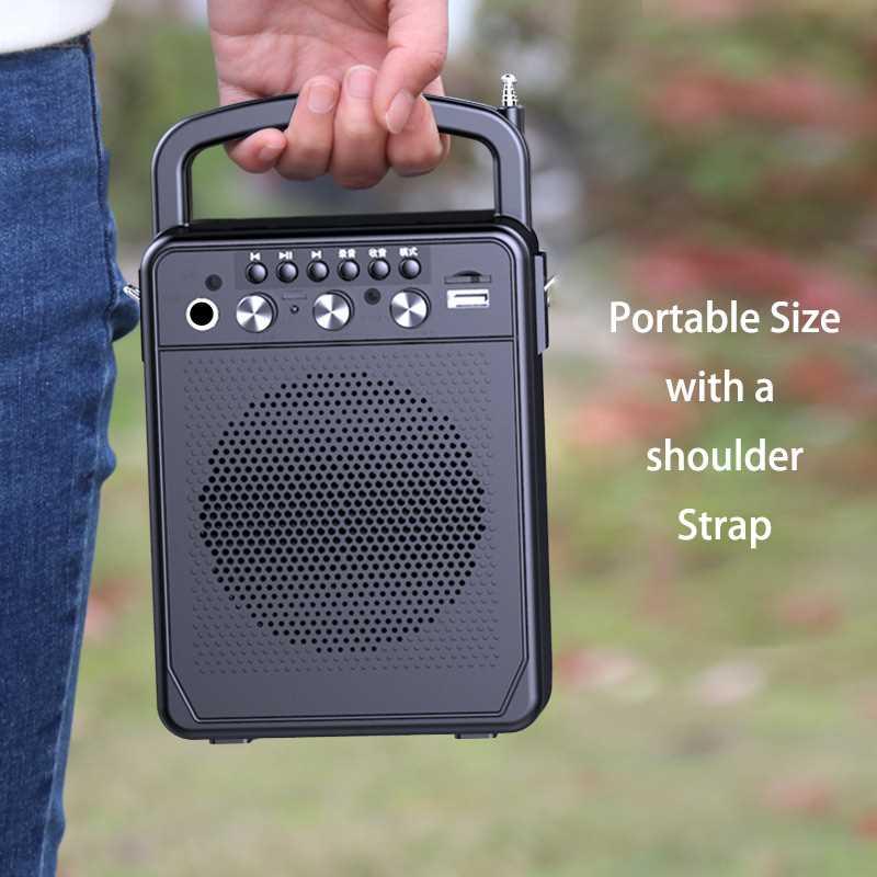 Portable Speaker Karaoke FM Radio Bass Boombox Waterproof Ou