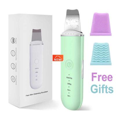 Ultrasonic Skin Scrubber Vibration Face Spatula Blackhead Re