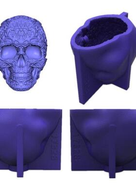 DIY Crt 3D Skull Decorations Epoxy Resin Mold Ornents Ca
