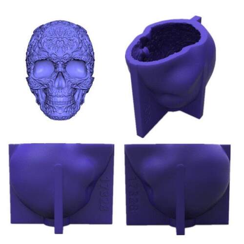 DIY Crt 3D Skull Decorations Epoxy Resin Mold Ornents Ca