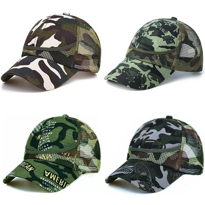 3-9 Yrs Outdoor Camouflage Baby Boy Mesh Baseball Cap Kids C