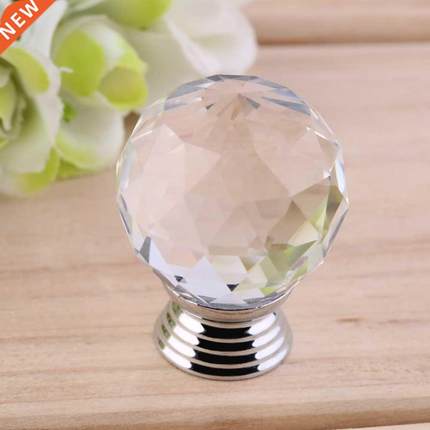 Design 30mm Round Ball Crystal Glass Knob Handle Pull Drawer