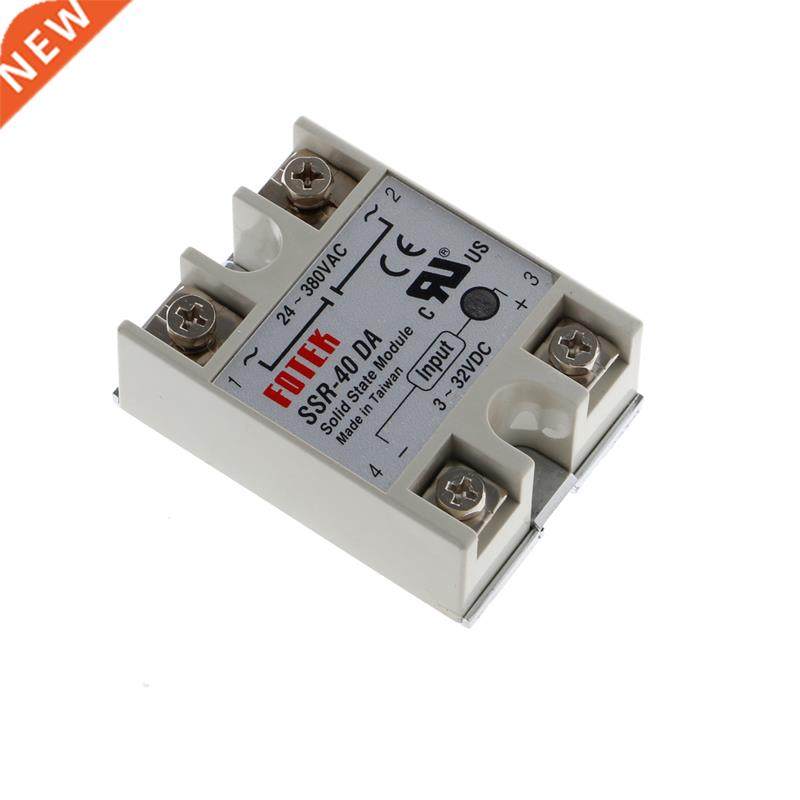 24V-380V SSR-40DA 40A 3-32V DC-AC Solid State Relay Module N