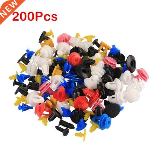 200Pcs Universal Mixed Auto Fastener Clip Car Bumper Clips R