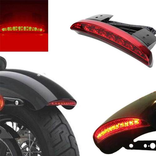 Motorcycle Rear Fender Edge LED rake Tail Light Lp for S