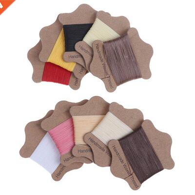 20/Roll DIY Handmade Flat Waxed Sew Wax Line Thread Cord Han