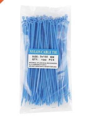 100PCS 150mm Self locking Nylon Cable Ties Plastic Zip Tie