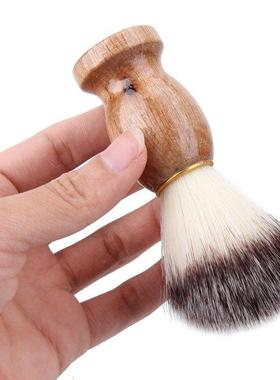 Men Shaving Brush Hair Shave Wooden Handle Pure Nylon Facial
