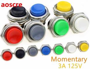 1PCS DS-212 Momentary SPST NO Red/Gray/Green/White/Black/Blu
